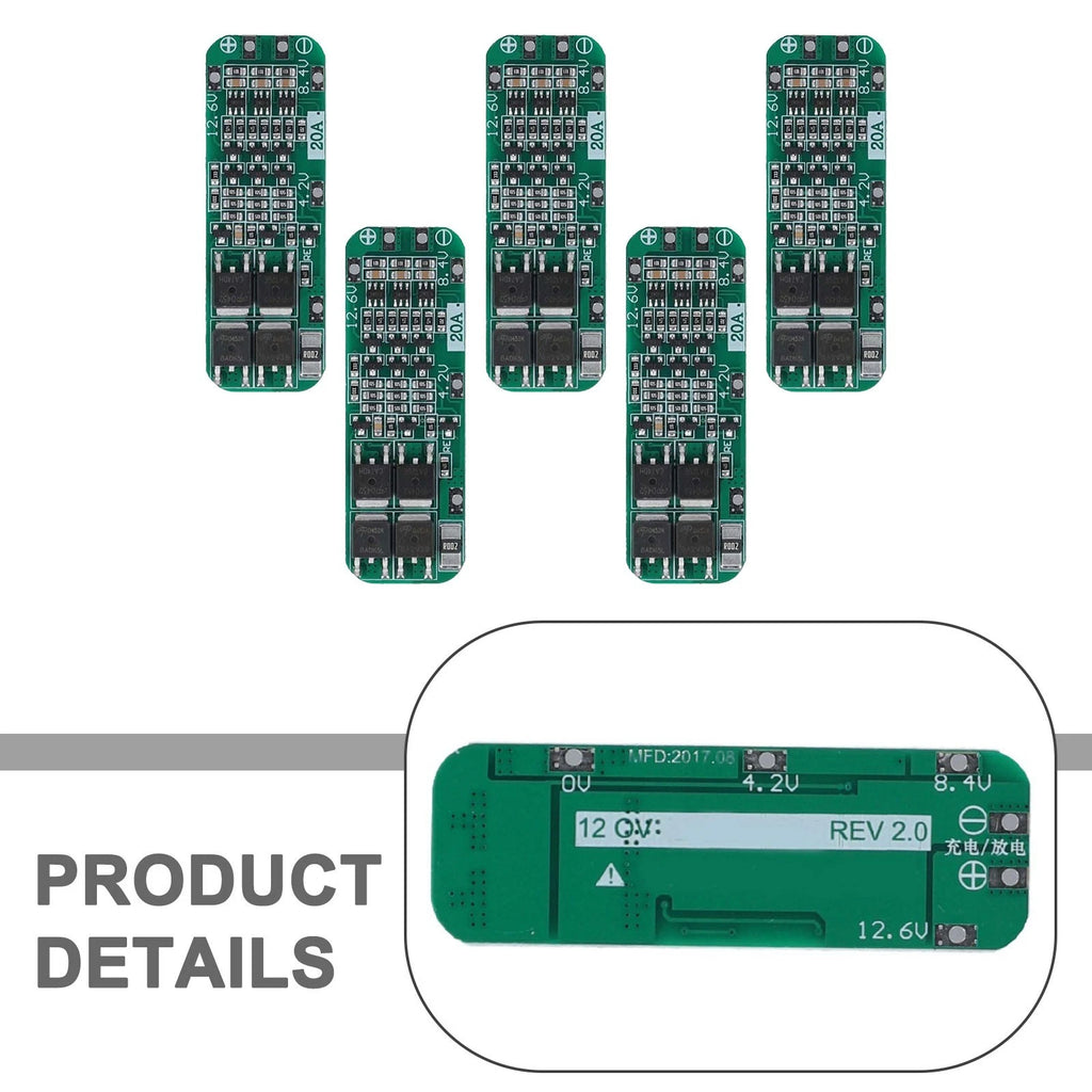Lithium Cell Protection Board Set of 5 for Drills and Tools