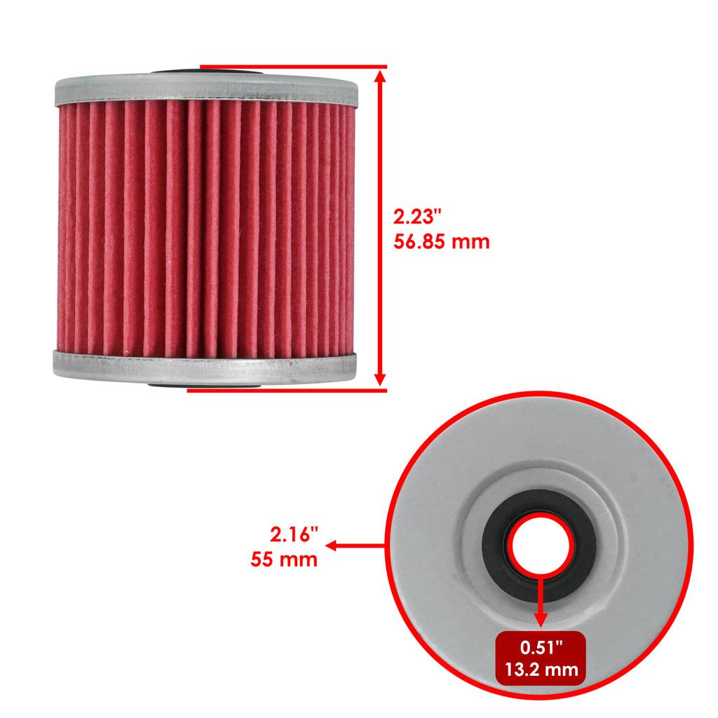 Oil Filter Replacement for Kawasaki Bayou 250 KLF250 2003–2011