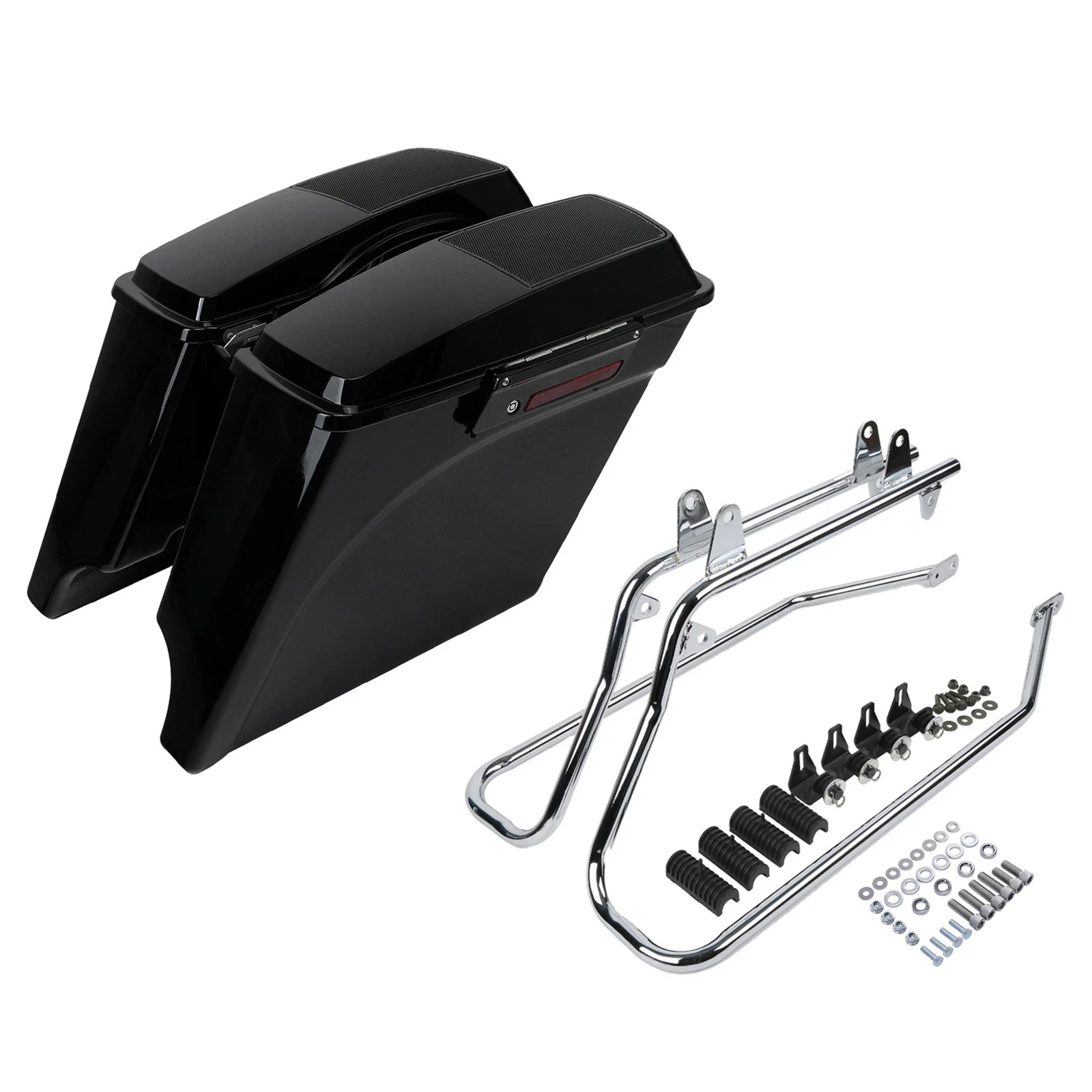 5" Stretched Saddlebags Speaker Lids Bracket for Harley Softail (1984–2017)