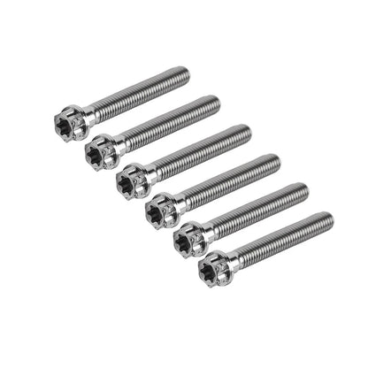 6X M8x55mm Titanium Torx Head Flange Screws for Motorcycle Bike