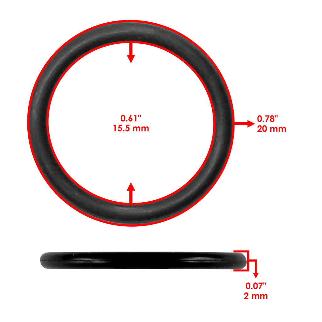 Caltric Rear Differential O-Ring Replacement for Can-Am Commander 1000R (2018–2020)