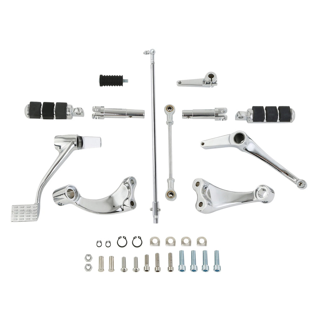 Chrome Forward Controls Kit for Harley Sportster (2014–2022)