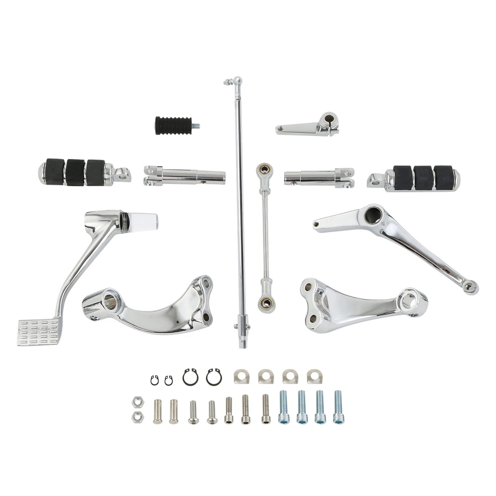Chrome Forward Controls Kit for Harley Sportster (2014–2022)