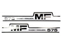 Bonnet Decal Set for Massey Ferguson 575