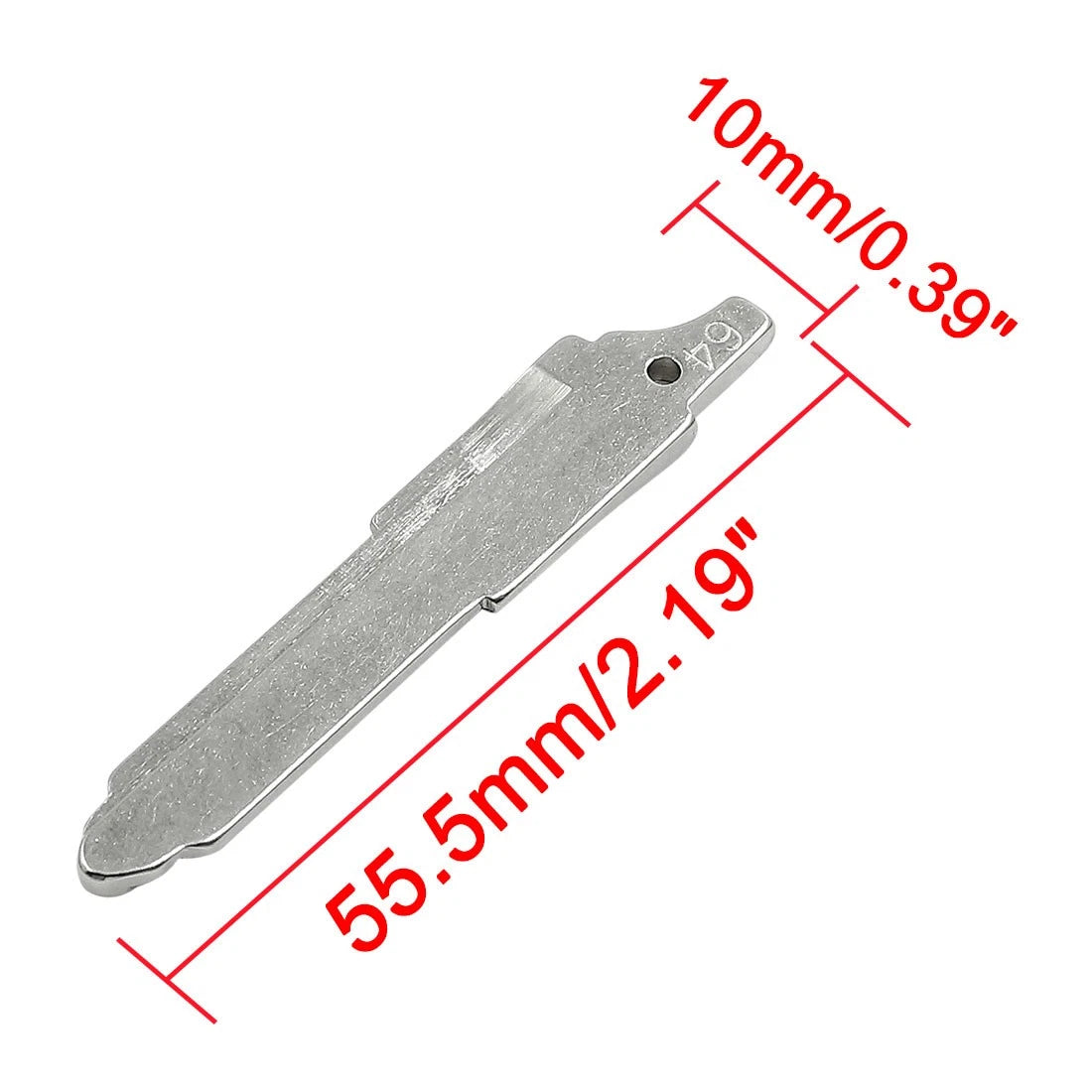 Metal Uncut Emergency Key Blanks Replacement Set for Mazda 6 (2014–2025)