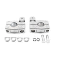 Crash Bar Mount Foot Peg Bracket for Harley (25MM, Chrome)