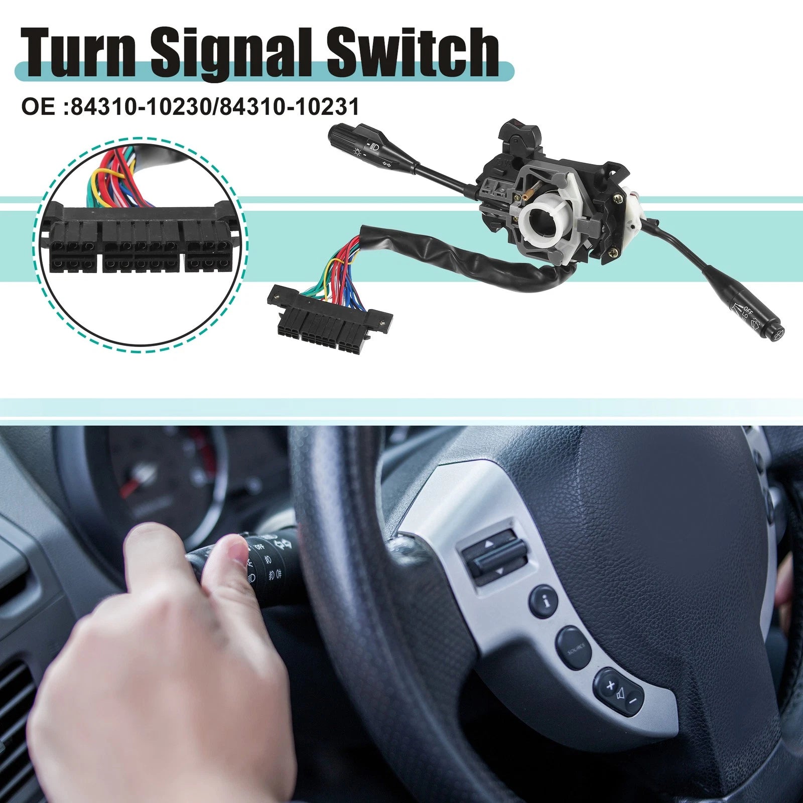 Turn Signal Switch Multifunction Combination for Toyota Pickup (1995–2004)