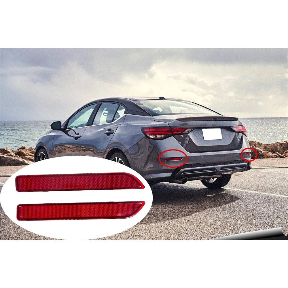 For Nissan Sentra 2020-2022 SR SV S 2.0L Rear Bumper Reflector Left & Right Side