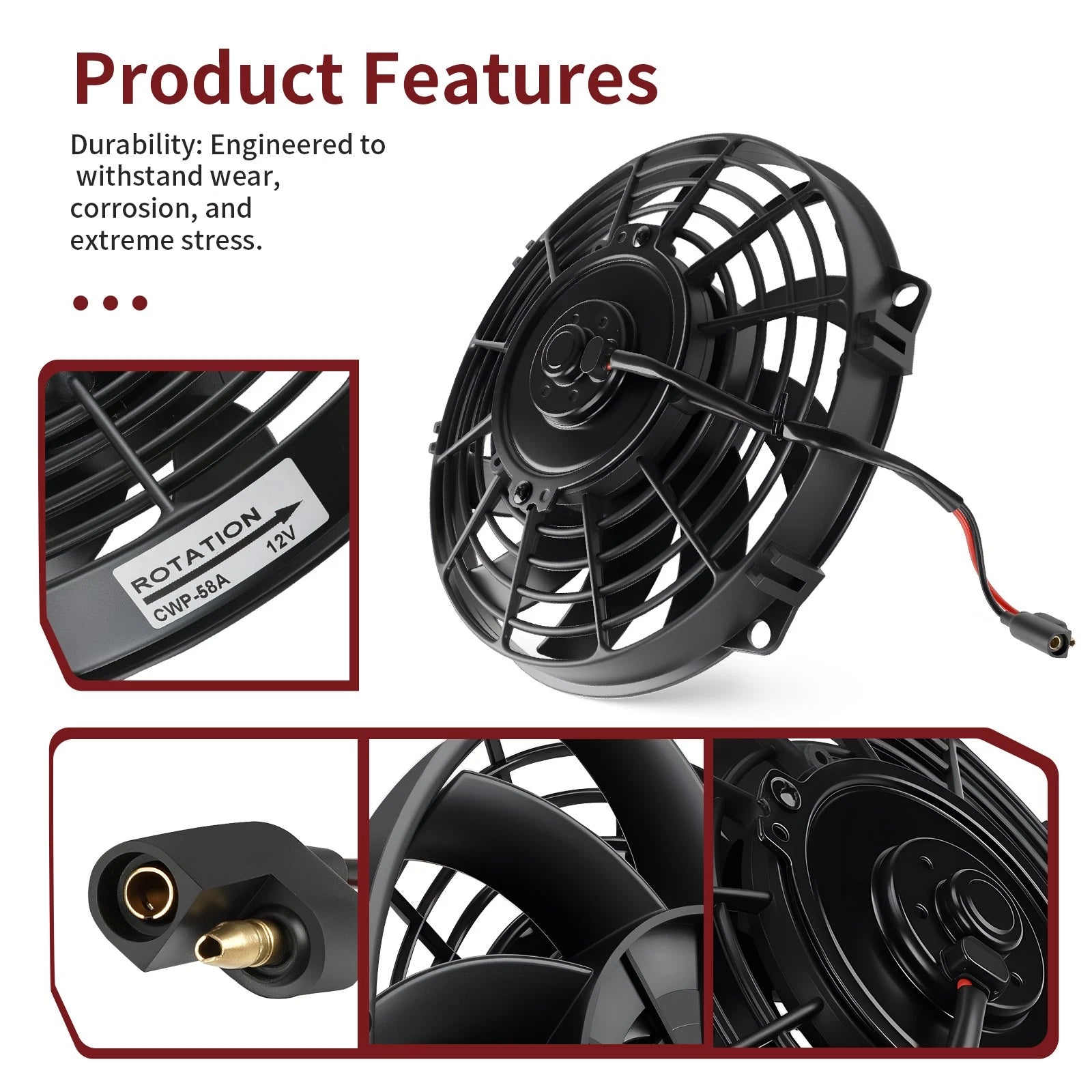 Radiator Cooling Fan for Polaris Sportsman 400 500 (2000–2004)