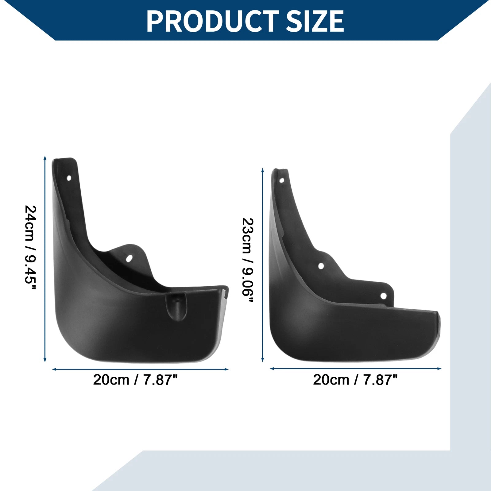 Set of 4 Mud Flaps Splash Guards for Citroen C5 (2014–2016)