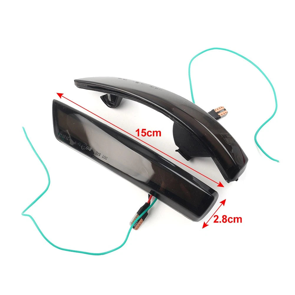2X Dynamic Turn Signal Light Side Mirror Indicator for Ford Focus (2005–2011)