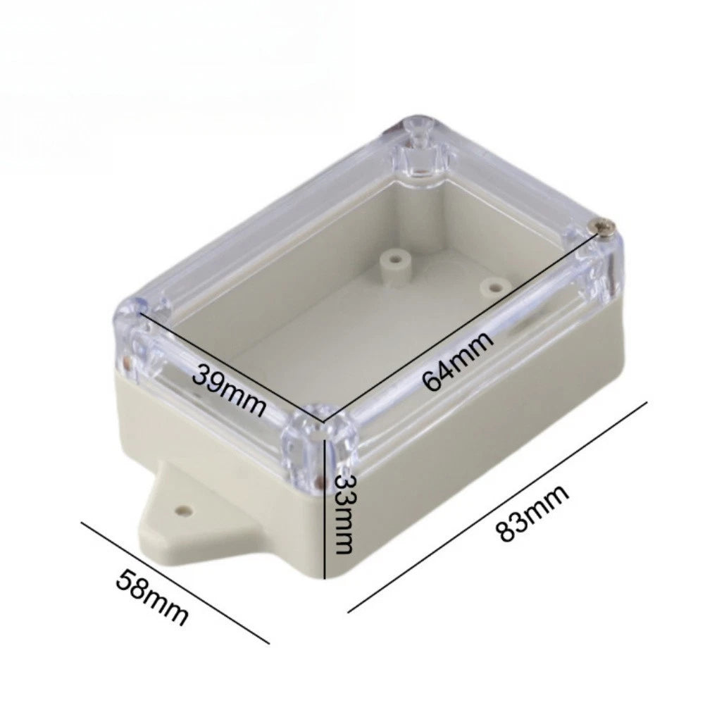 Waterproof Electrical Junction Box with Clear Lid for Safe Cable Connections