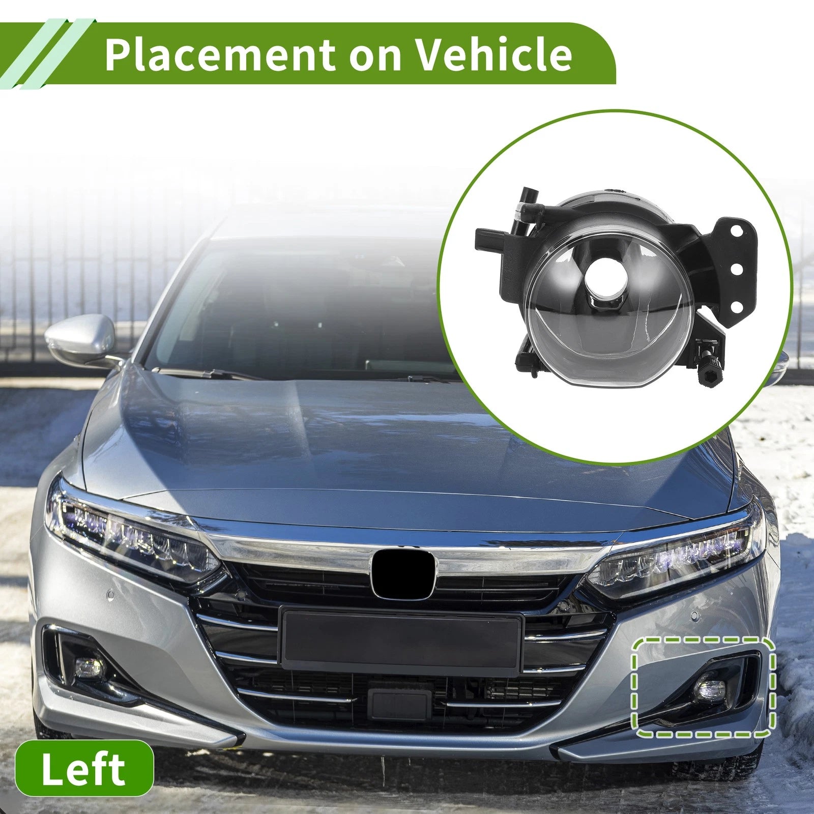 Left Fog Light Grill Replacement for BMW 5 Series E60 (2004–2008)