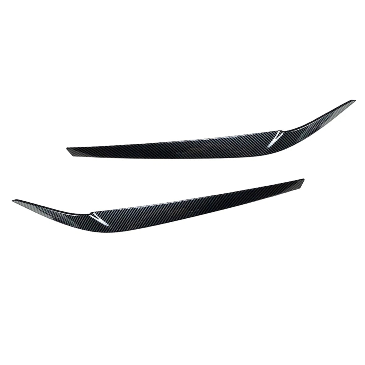 Carbon Look Headlight Eyelid Eyebrow Trims for BMW 5 Series G30 G31 (2017–2021)