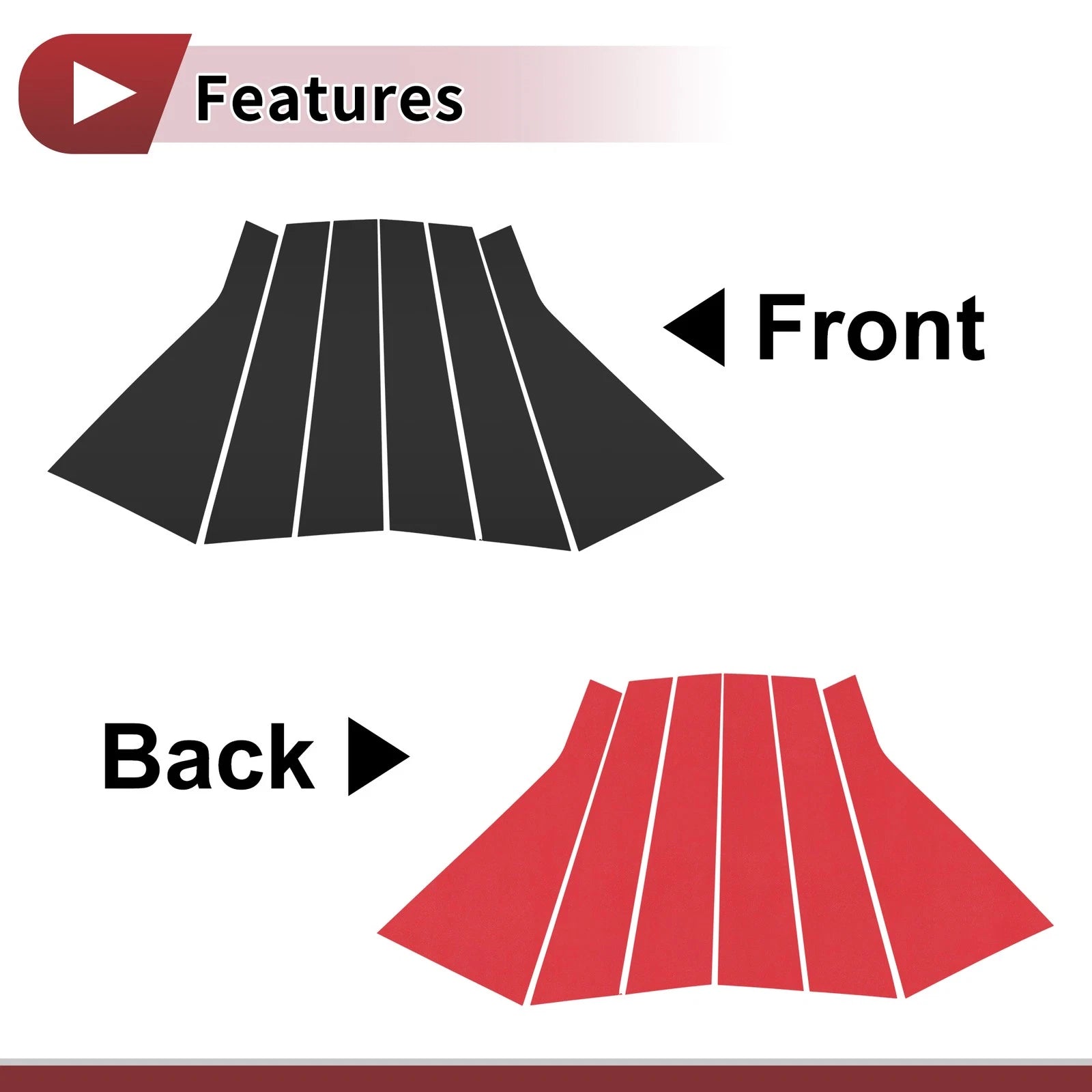 Door Pillar Window Trim Replacement for Hyundai Santa Fe (2019–2023)