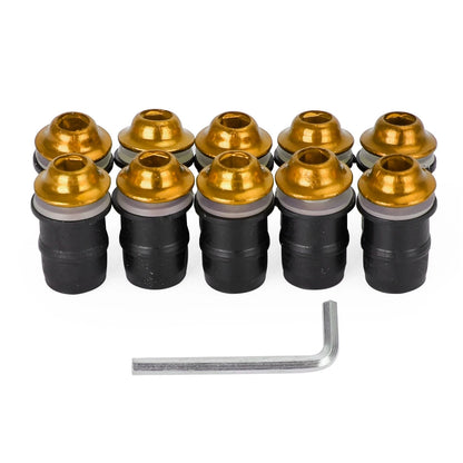 10 Pack M5x16 Windshield Screen Screw Bolts for Motorcycle