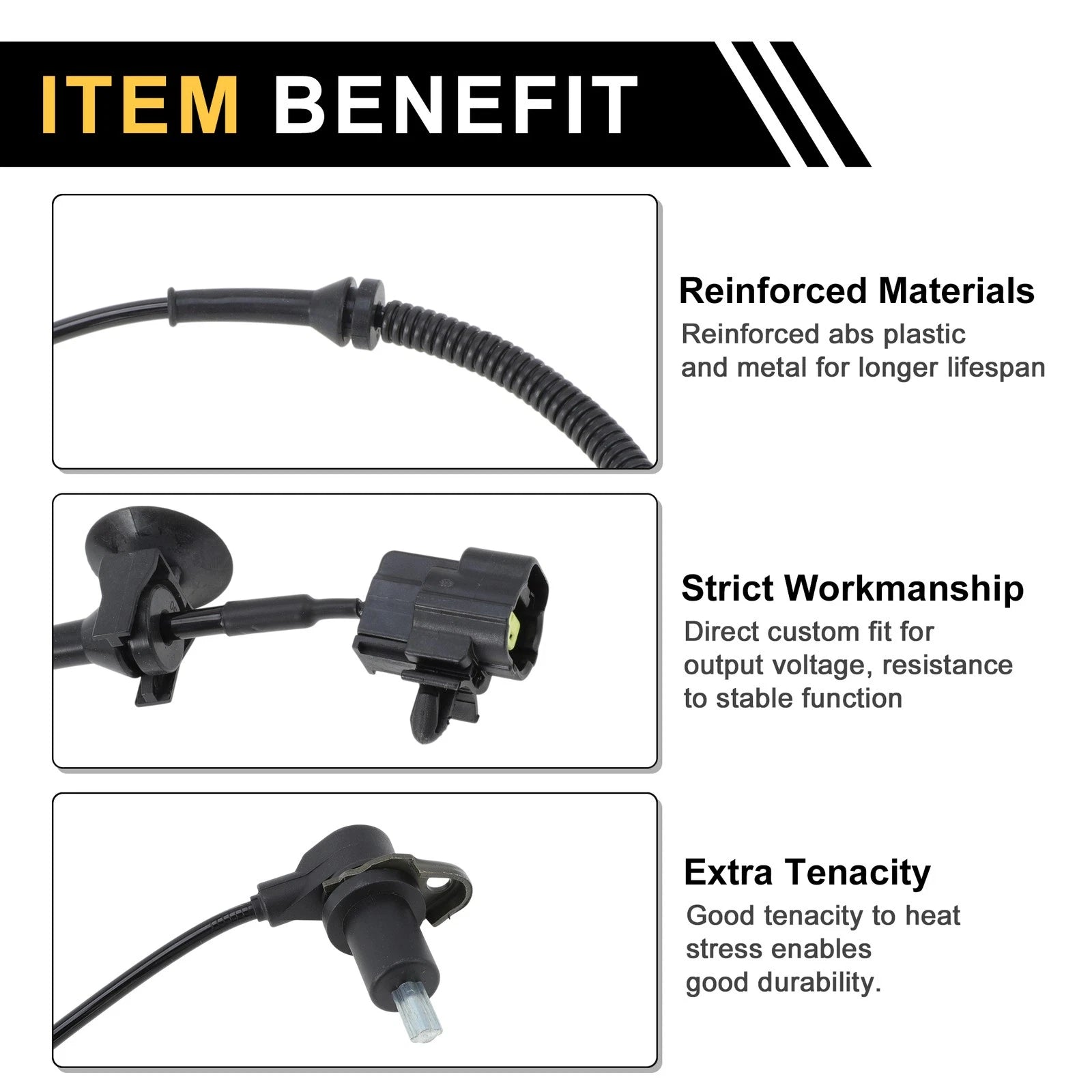 ABS Wheel Speed Sensor Replacement for Chevrolet Aveo (2004–2011) Rear Left