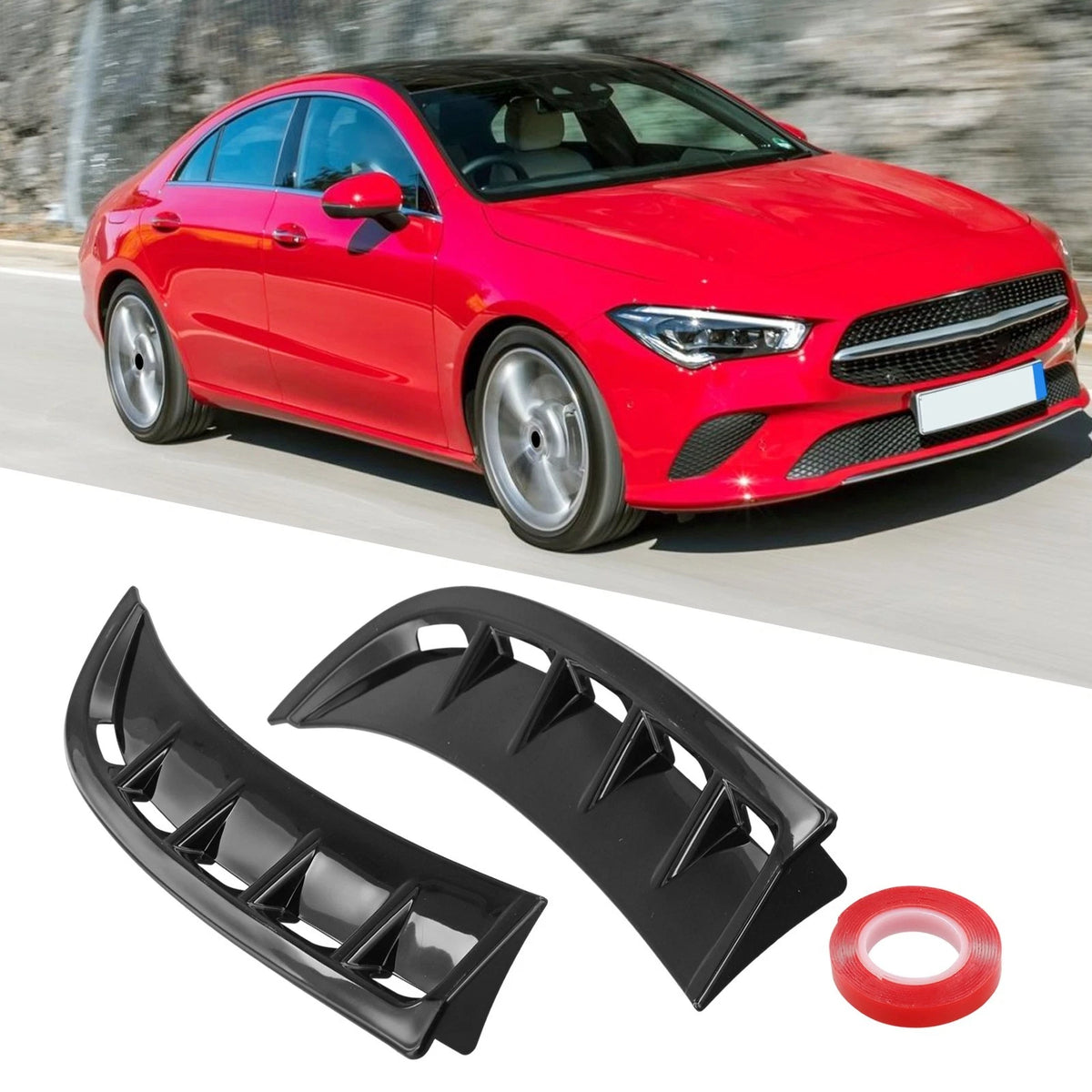 Front Bumper Wing Cover for Mercedes CLA250 C118 (2020–2023) ABS