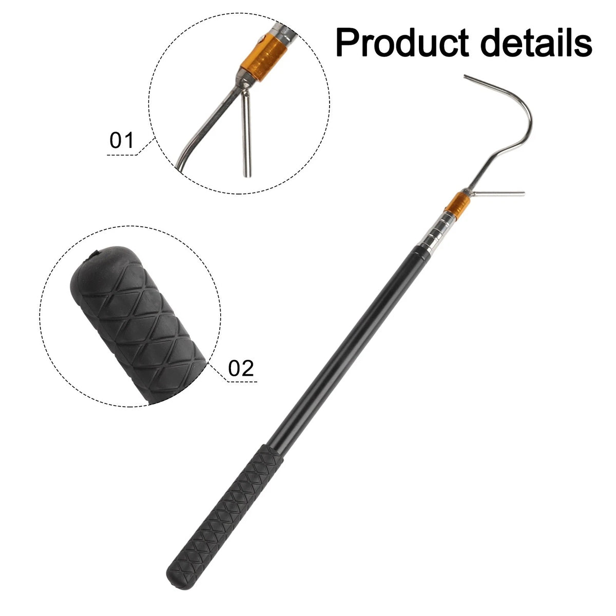 Telescopic RV Awning Opener with Secure Lock System for RVs