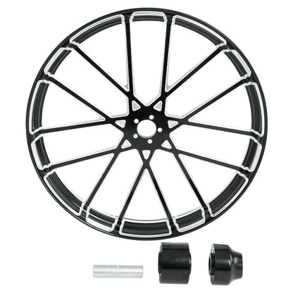 30" x3.5" CNC Front Wheel Rim Hub Single Disc for Harley Touring (1997–2021)