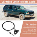 Front Hood Latch Release Cable for Dodge Dakota Durango (1997–2004) No. 55256496