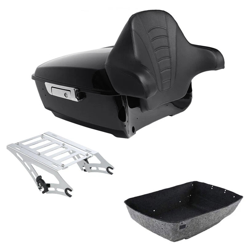 King Trunk Backrest Mount Rack for Harley CVO Street Road Glide (2014–2026)