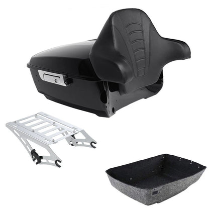 King Trunk Backrest Mount Rack for Harley CVO Street Road Glide (2014–2026)