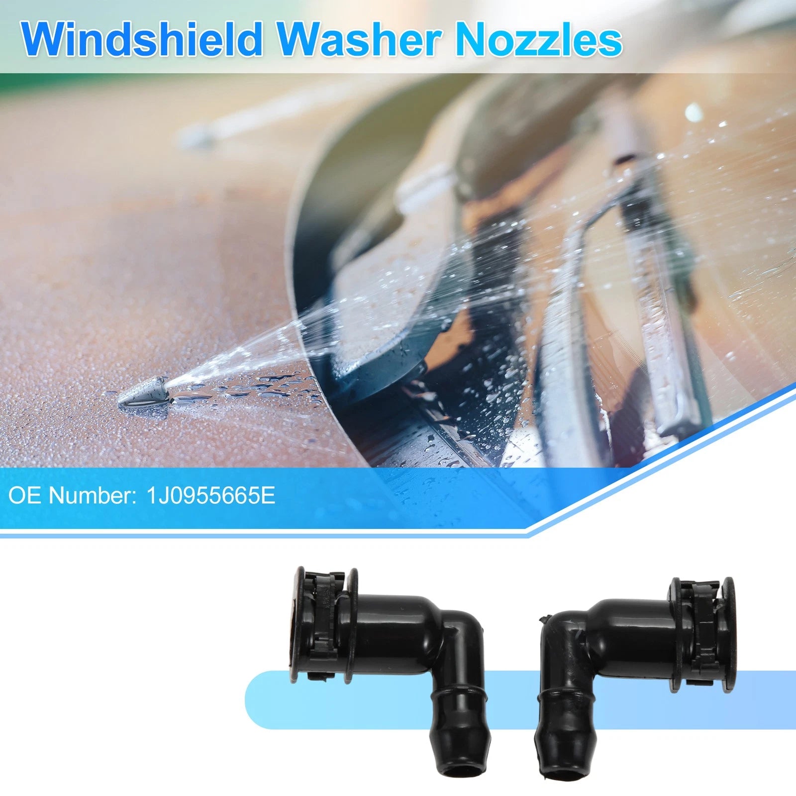 Windshield Washer Nozzle for Audi A4 S4 and A6 Replace OEM (2005–2019)