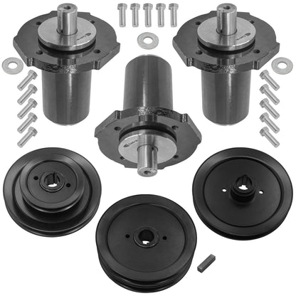 Deck Spindles Assembly w Pulley for Gravely Pro-Master 320XDZ 60 inch (2000–2000)