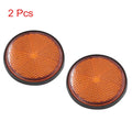 2pc Reflective Motorcycle Turn Signal Reflectors for 2.2in Scooter (Orange)
