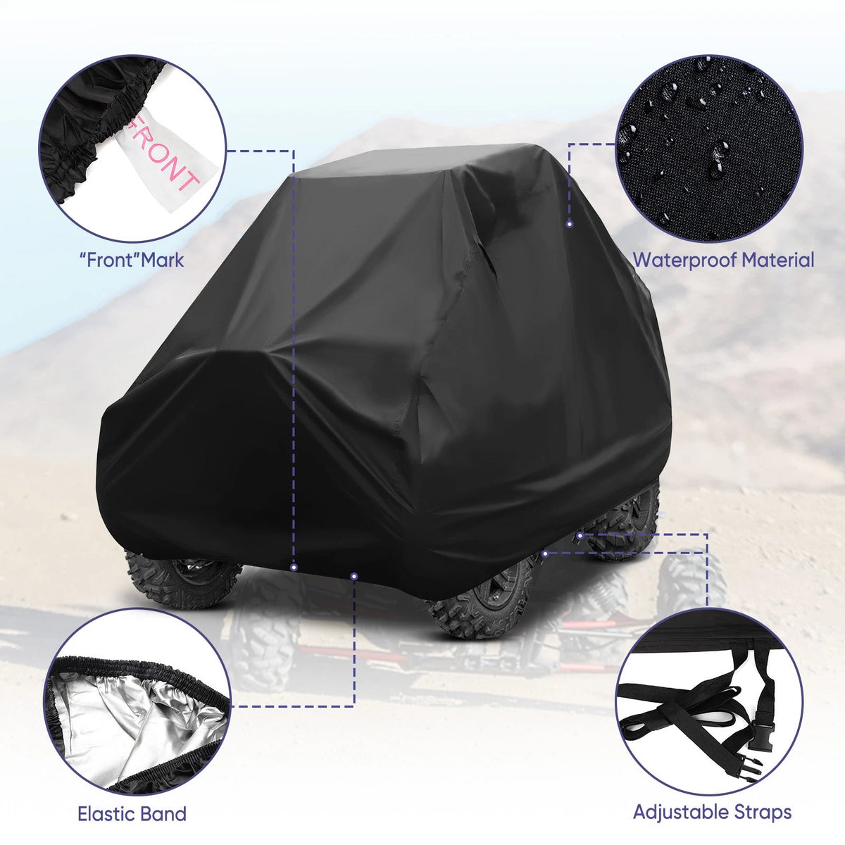 UTV Cover for Polaris RZR XP, CFMOTO ZFORCE 950, Can Am X3 (2017–2023)