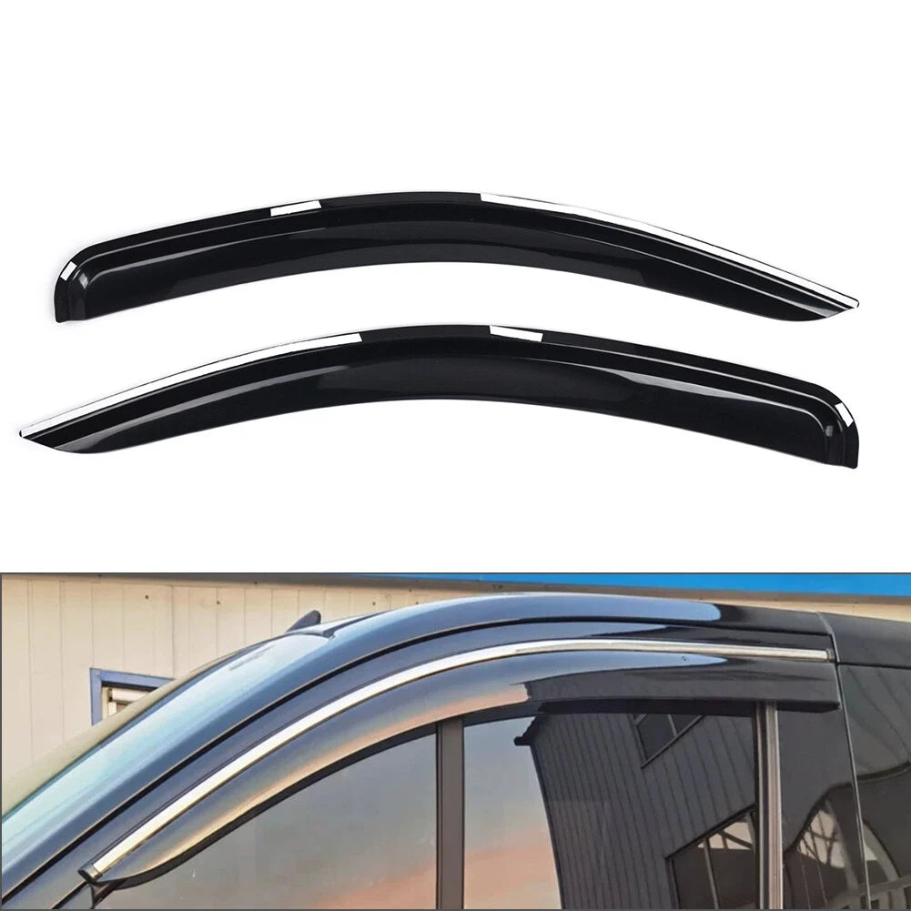 Window Visor Wind Deflector for Ford Transit Tourneo Custom (2012–2022) Black