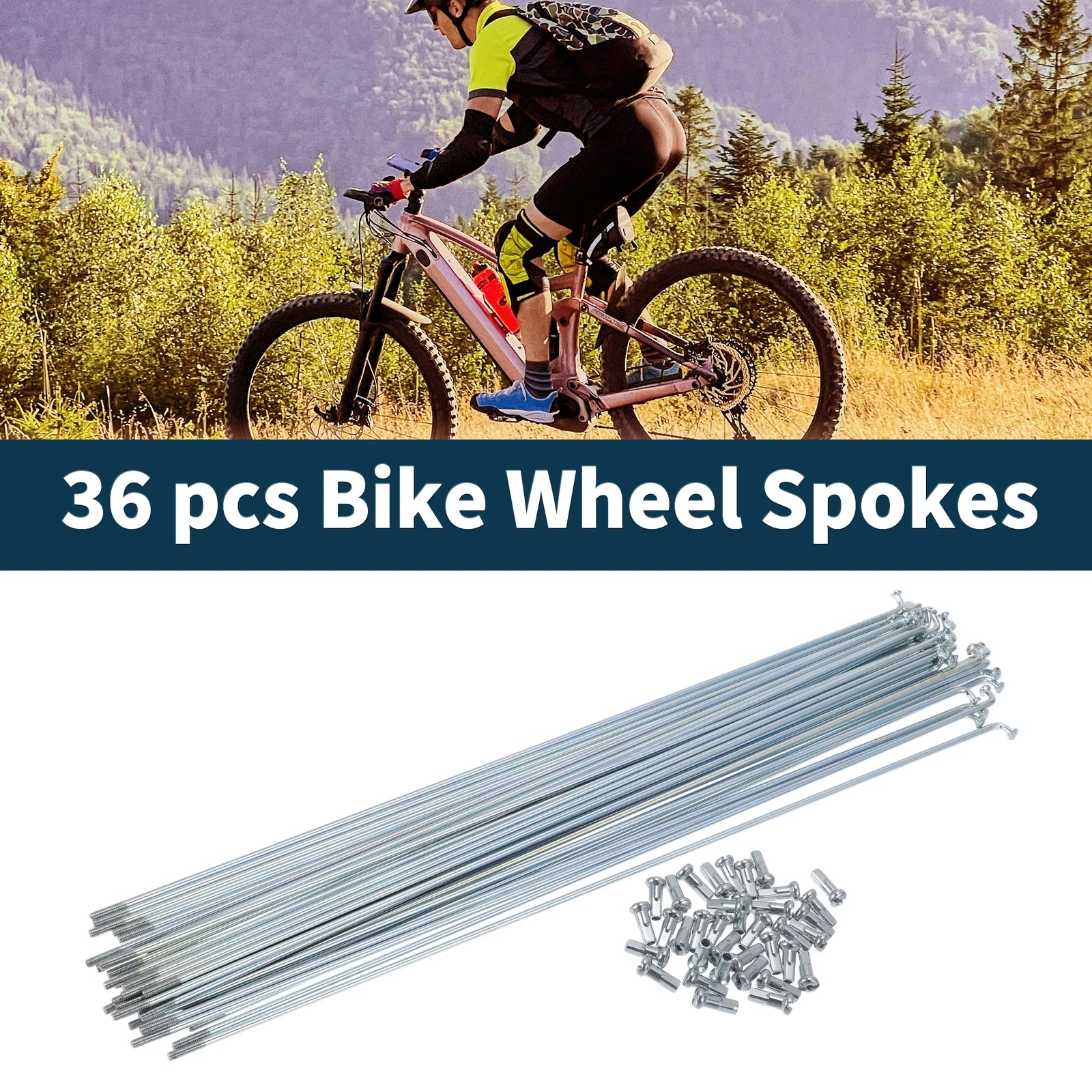 Bicycle Spokes Nipples 45 Steel Galvanized 280mm for Universal (2000–2025)