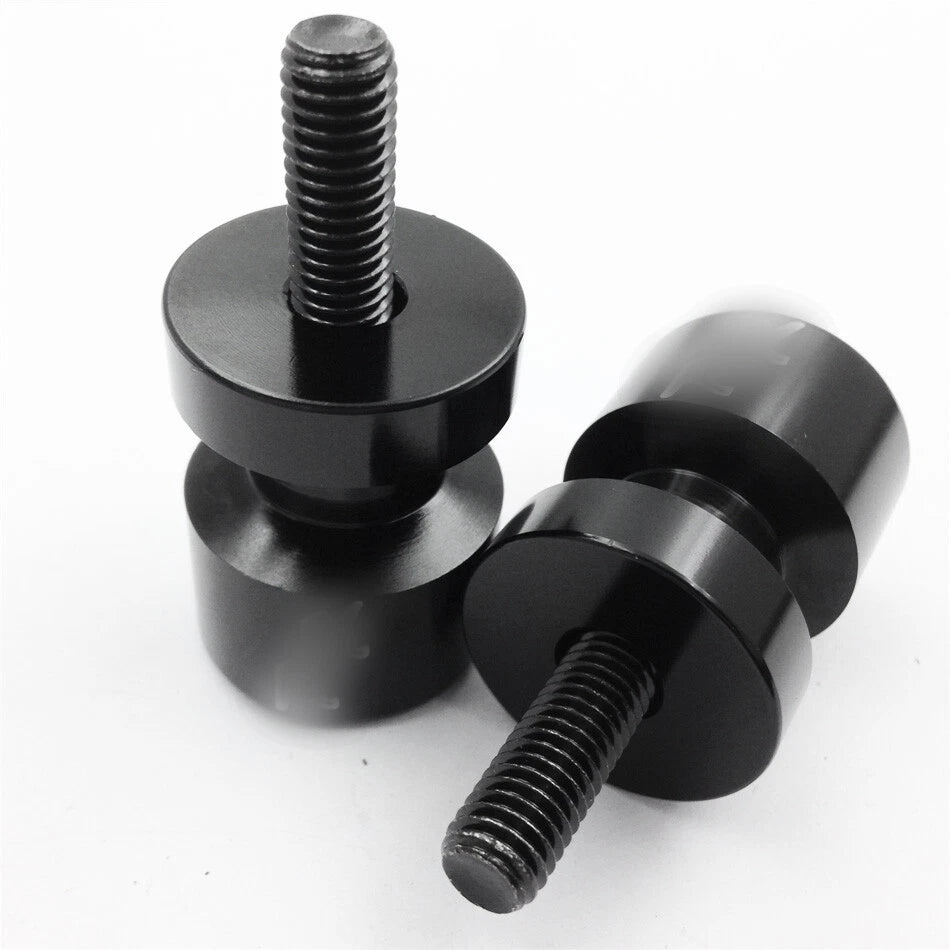 Black Swingarm Spools 8mm Thread for Honda CBR954RR (2002–2003)