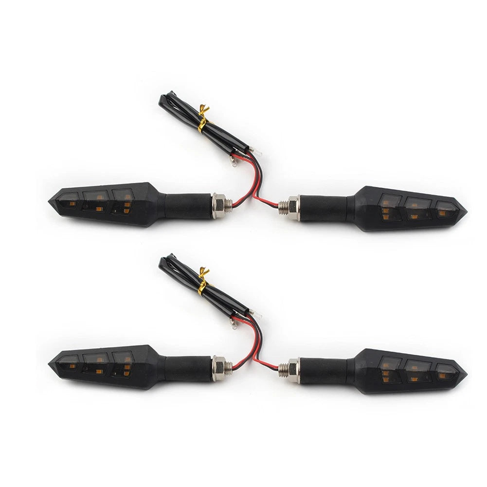 4X LED Turn Signal Indicators for Universal Motorcycle (6 Lights)