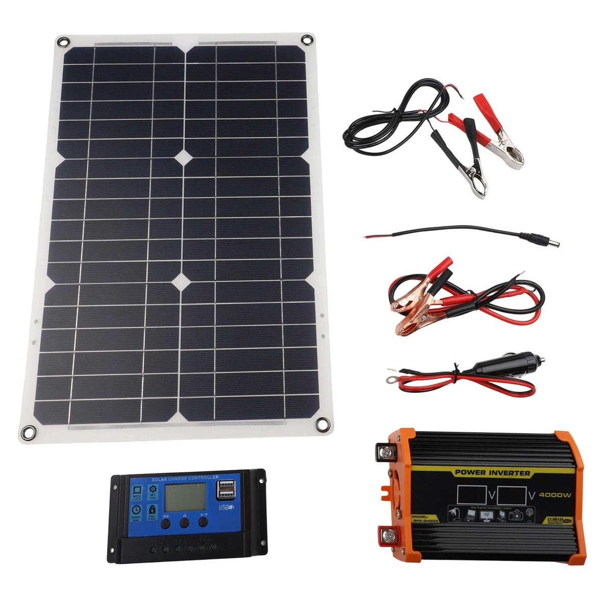 4000W Solar Panel Kit with Fast Charging USB Ports