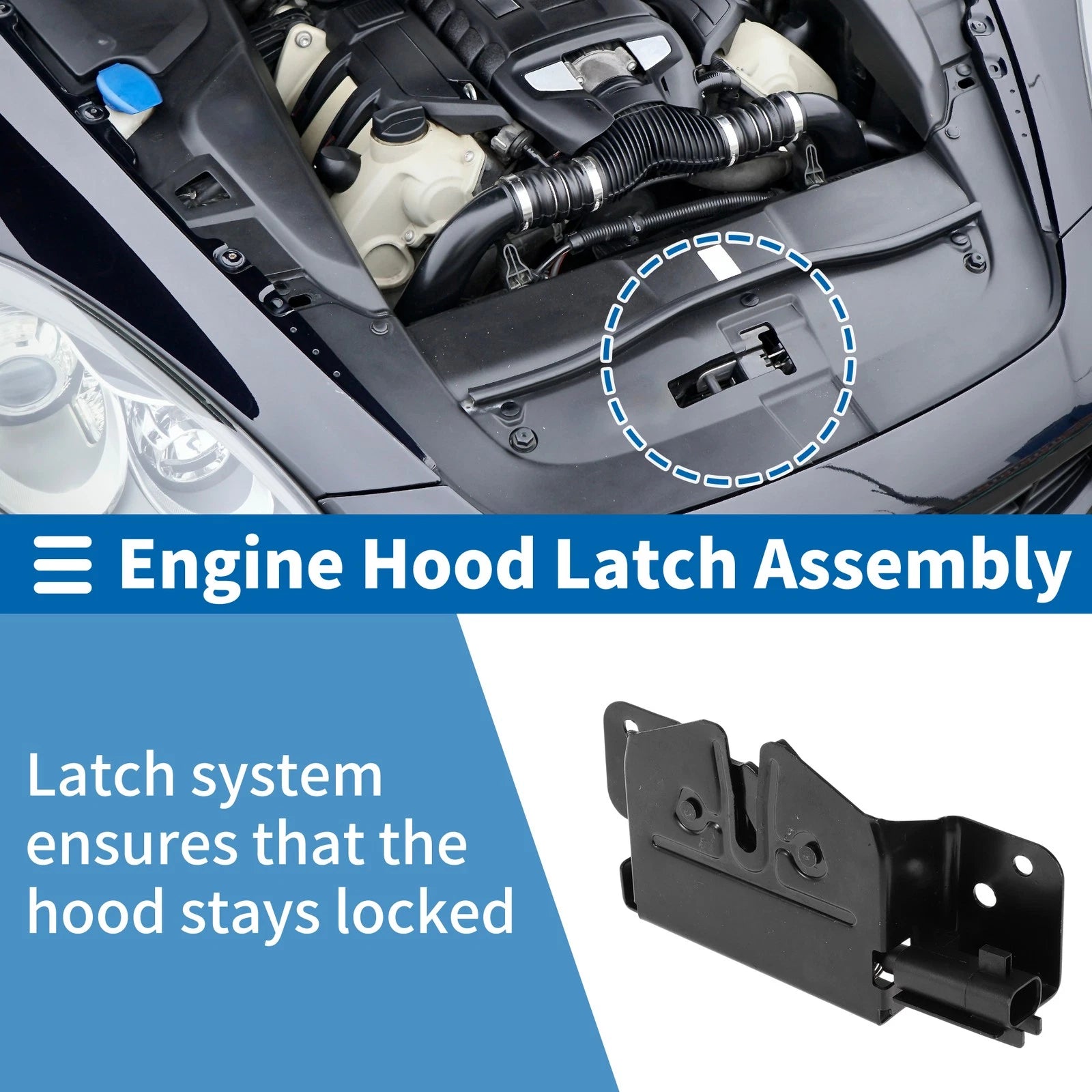 Hood Latch Assembly for Hyundai Tucson (2016–2017) Replacement 1 Piece