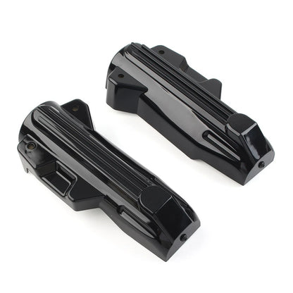 Lower Fork Covers for Harley FLHR Electra Glide Road King (2014–2021) Pair Black
