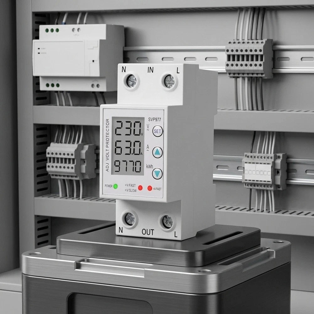Adjustable 3-in-1 Smart Breaker for Surge Protection (220V 230V AC)