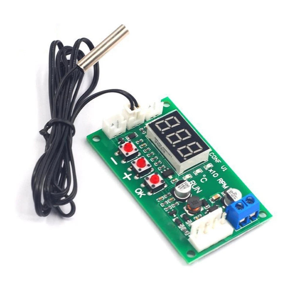 PWM Motor Fan Controller with Probe for DC1248V Fans