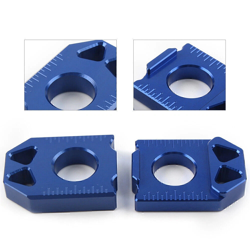 1 Pair CNC Rear Chain Adjuster Axle Block for Suzuki DRZ400SM (2004–2015)