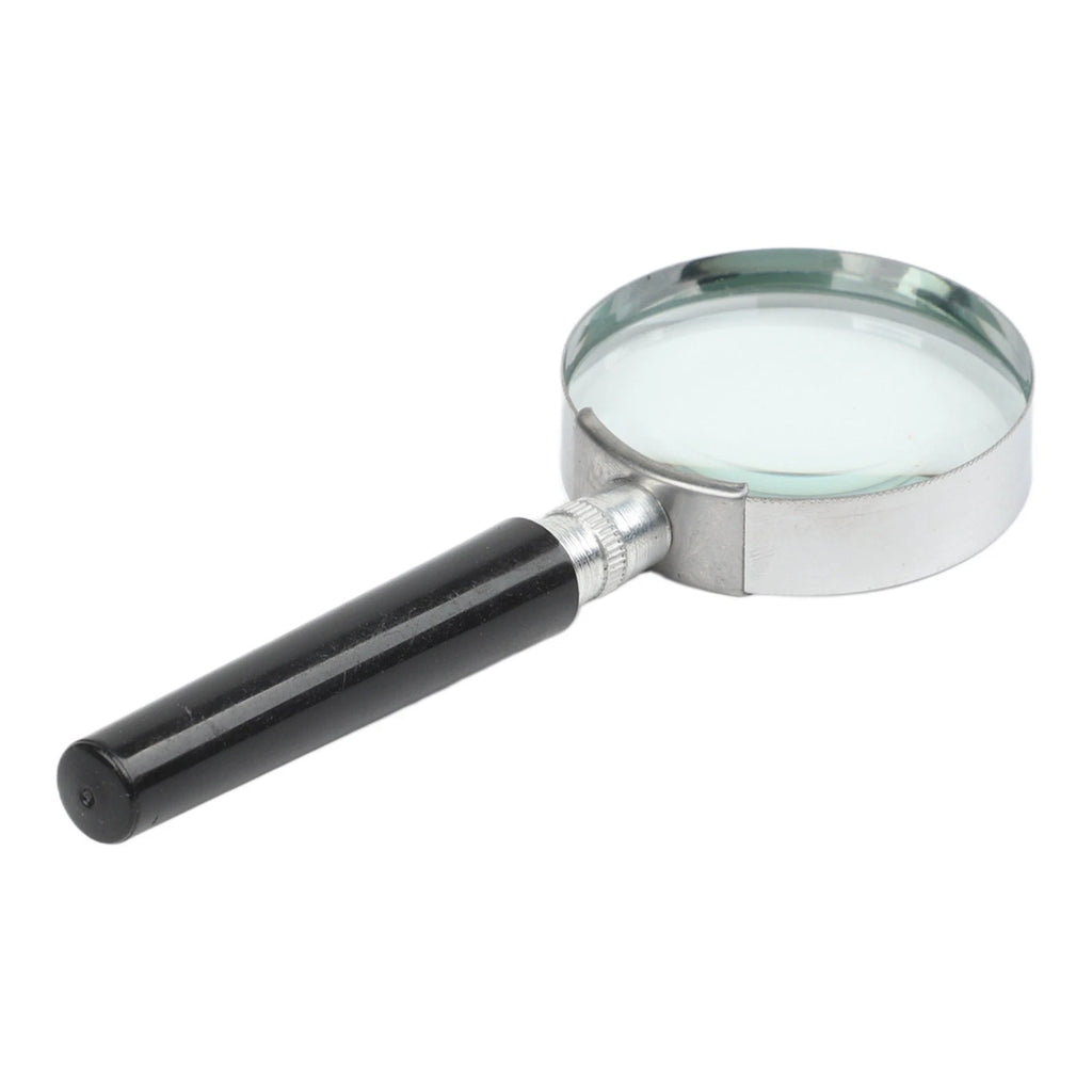 Metal Frame Handheld Magnifying Glass 50mm Lens for Professional Use