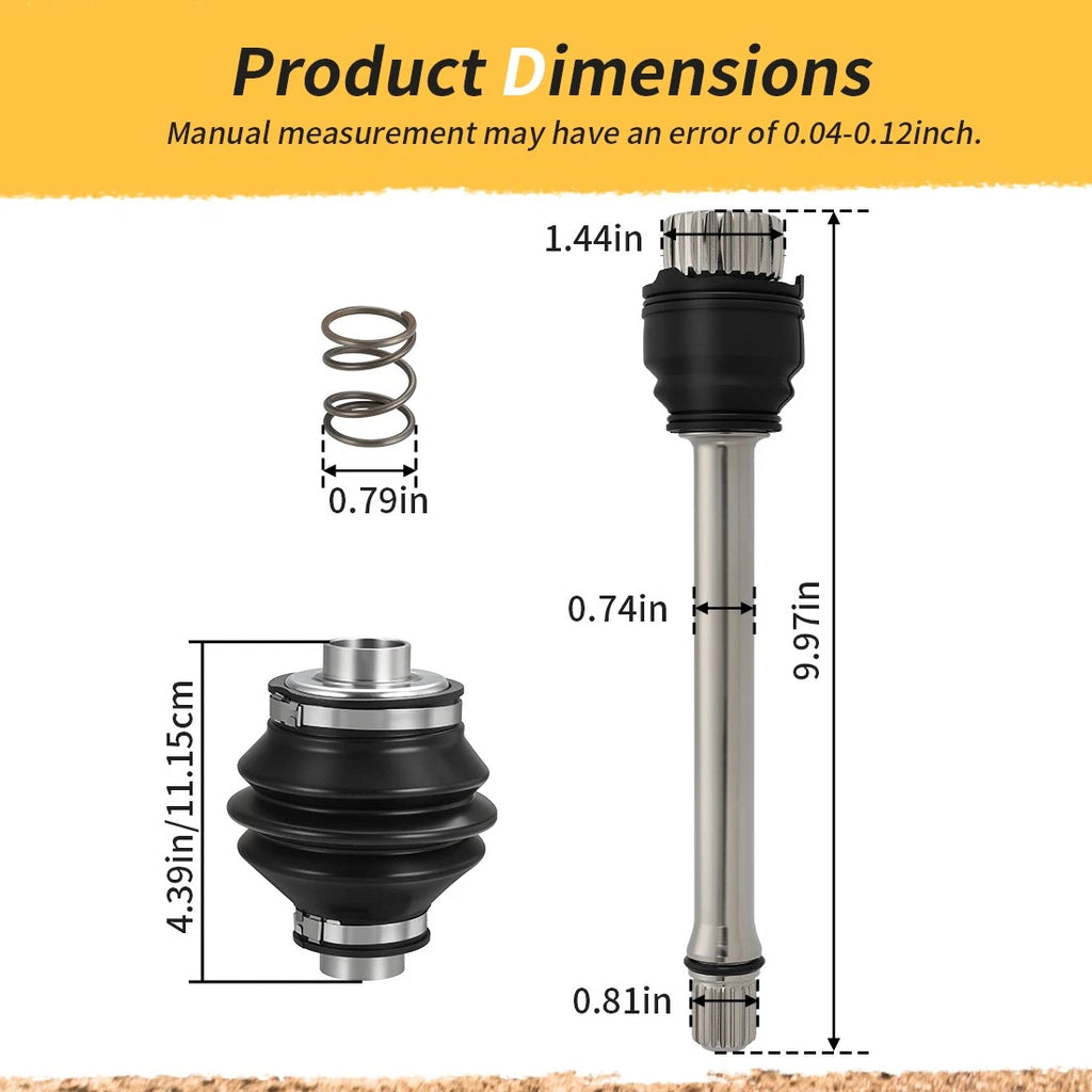 Propeller Shaft & Yoke Joint for Honda Rincon 650 680 TRX (2003–2023)