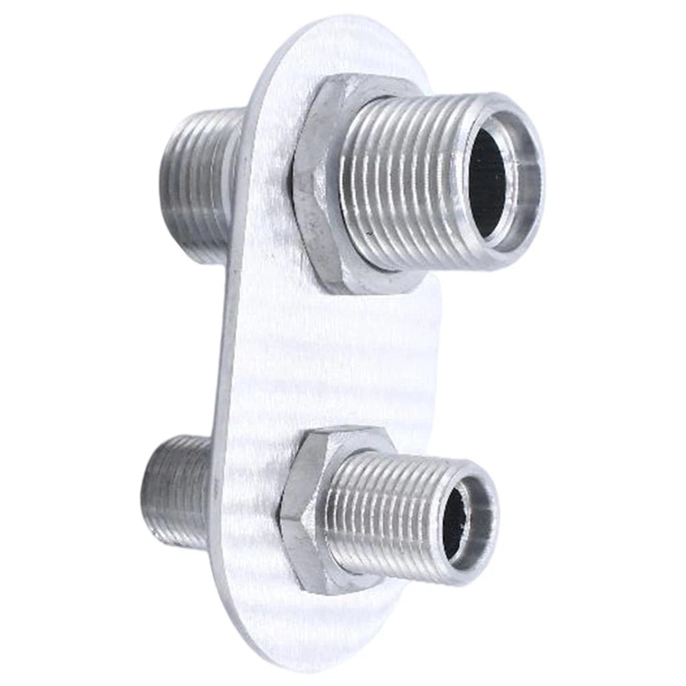 2-Port Billet Aluminum Firewall Heater A/C Bulkhead Connector Fitting 181152-100