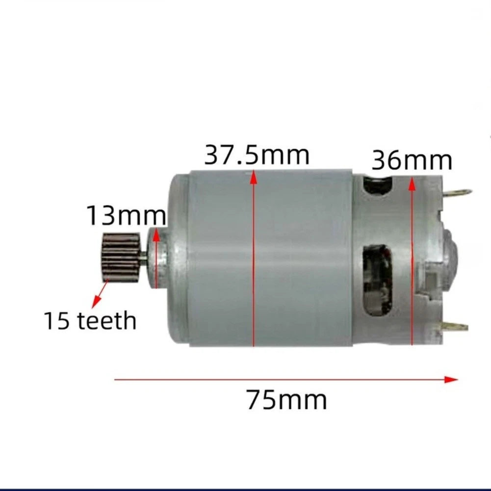 Replacement Motor for 550 Type Drill Systems (16.8V, 15 Tooth Output Gear)
