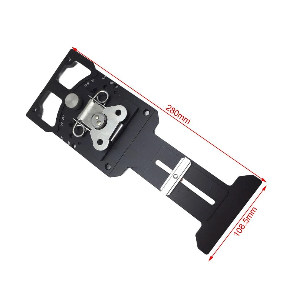 Track Saw Mitre Gauge Rail Stop with 60 Degree Adjustable Angle