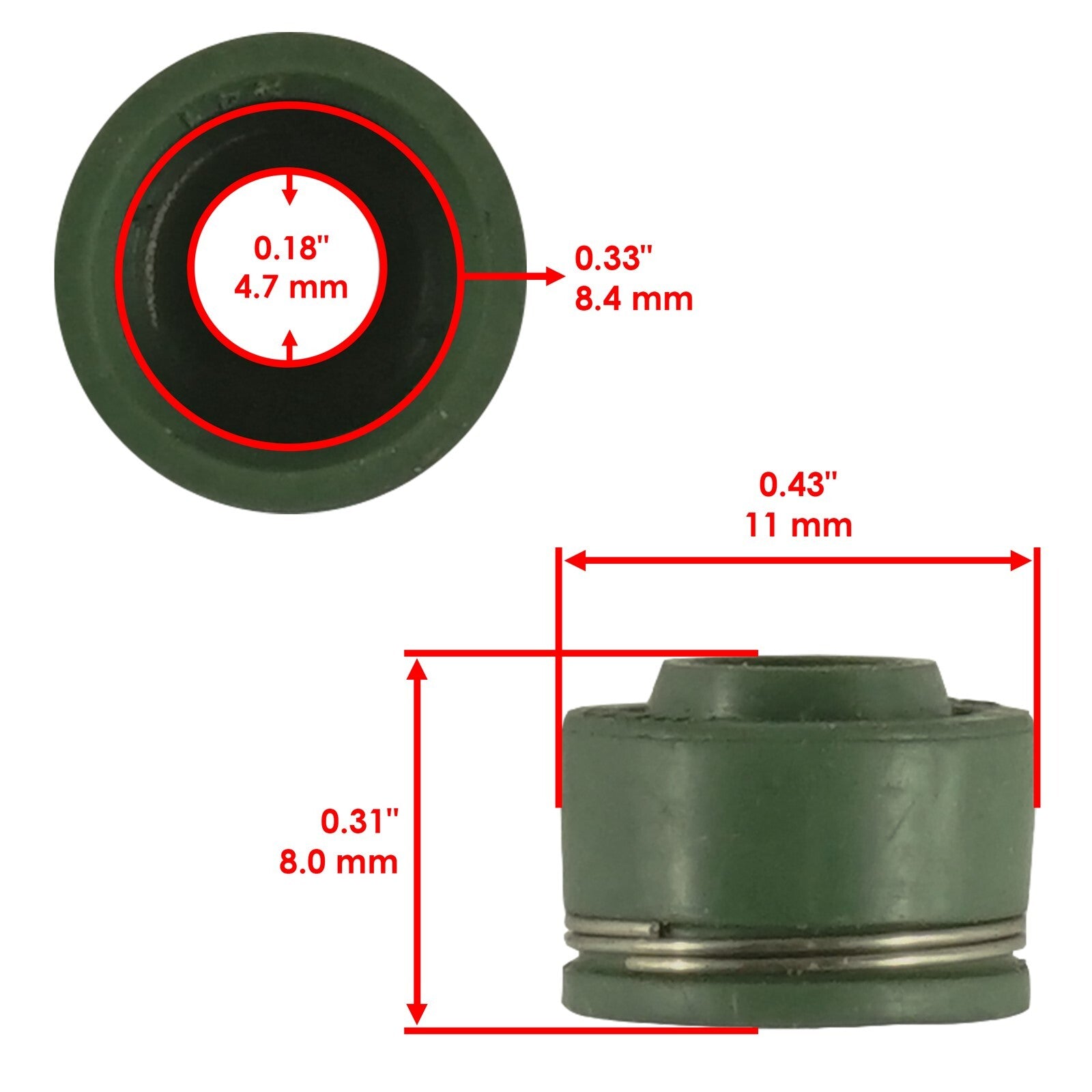 Intake Valve Kit for Honda Recon 250 TRX250 (2002–2022)