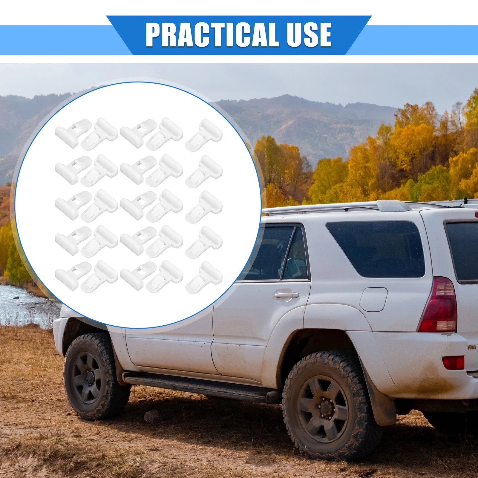 25 Pcs Fender Bumper Spoiler Clip Replacement for Toyota 4Runner (2013–2021)