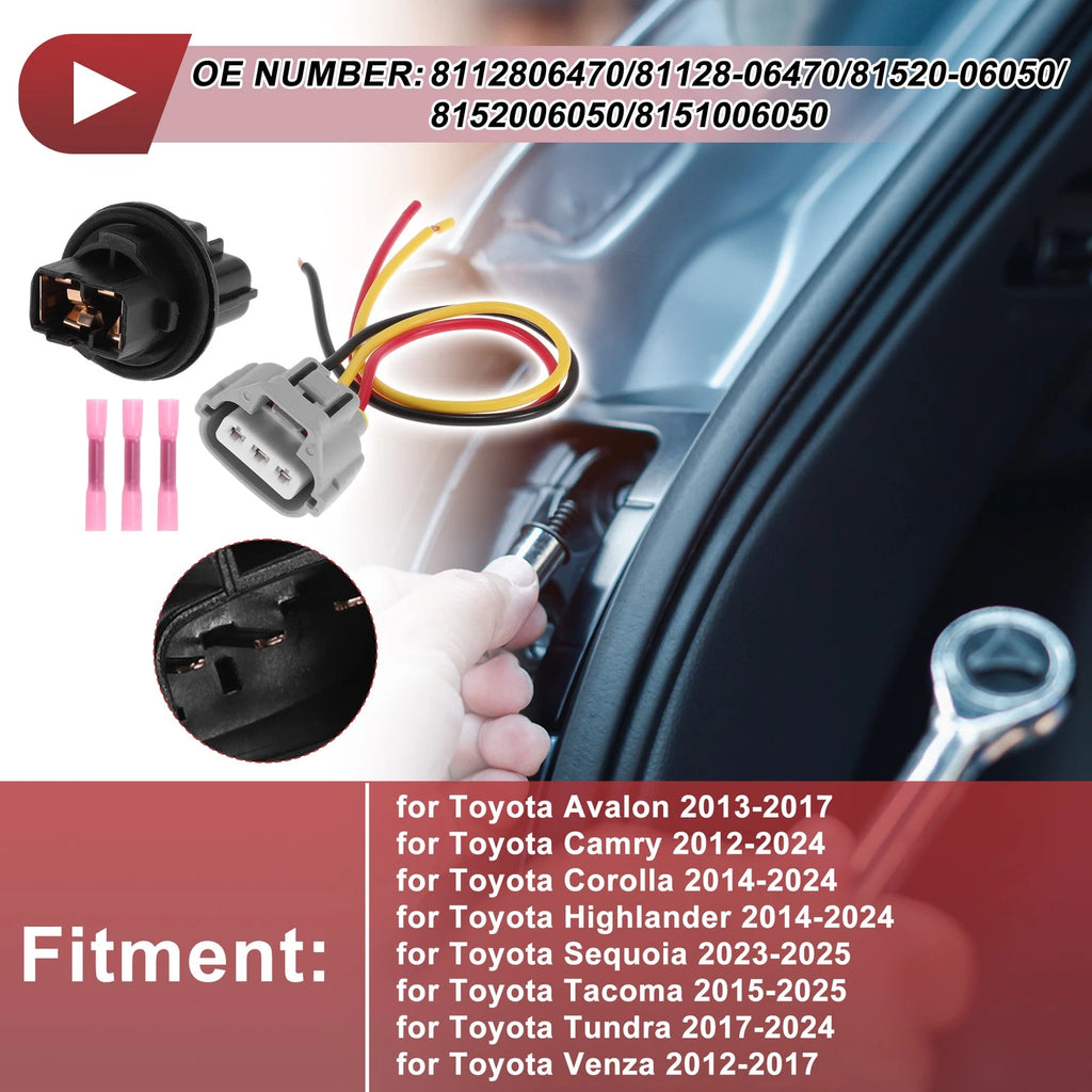 Turn Signal Light Socket Wiring Replacement for Toyota Avalon (2013–2017)
