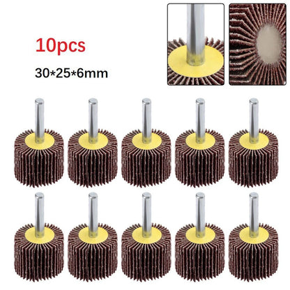 Set of 10 80 Grit Sanding Discs for Metal and Non-Metallic Materials